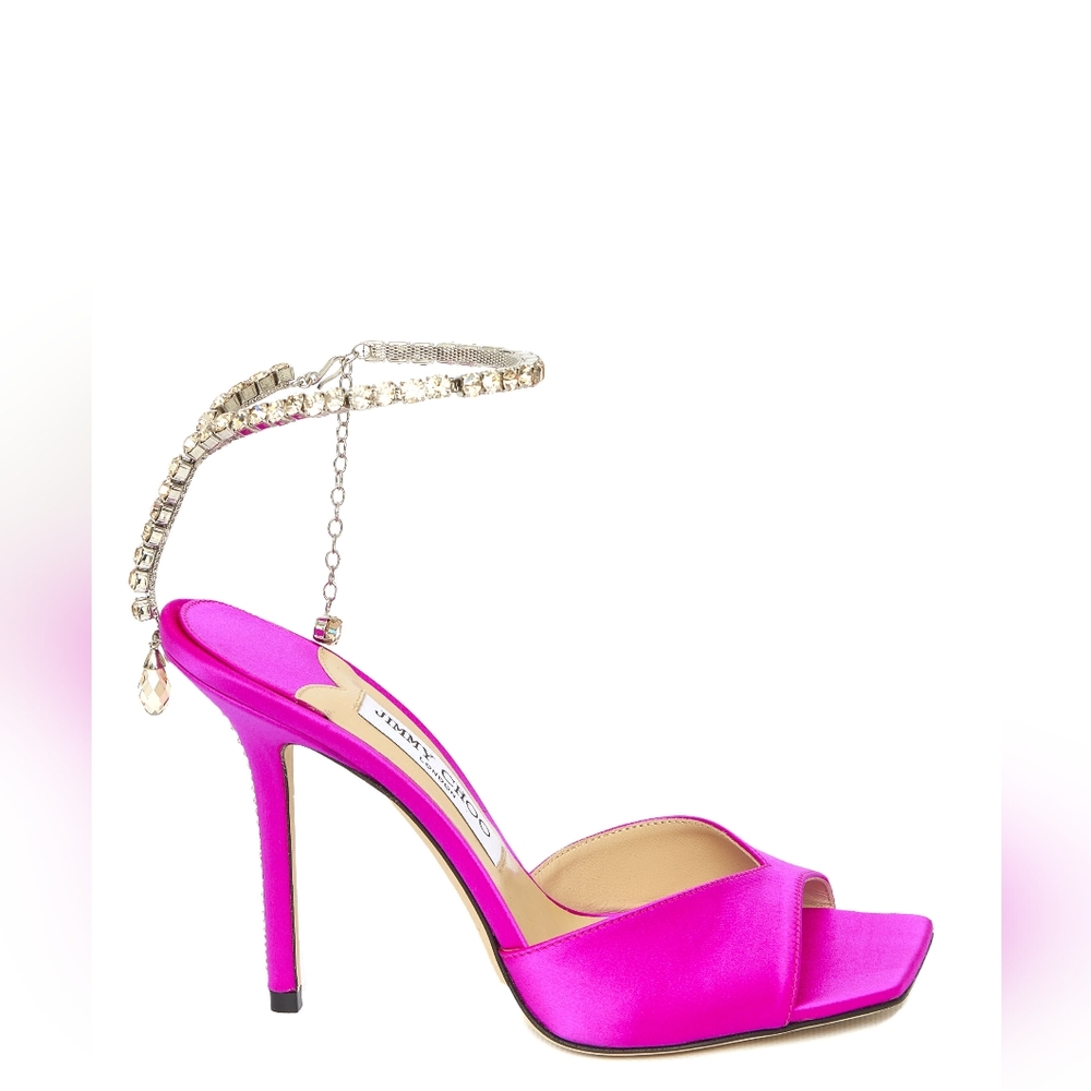 Jimmy Choo Saeda Sandals in Fuchsia 8.5